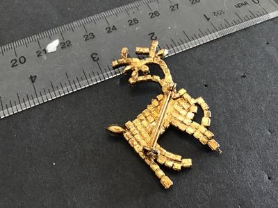 Vintage Rhinestone Reindeer