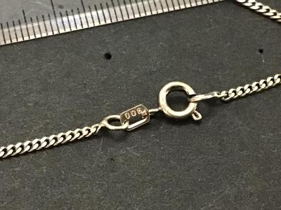 Large Onyx Pendant and Chain 925 Tested