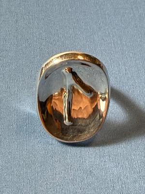 Designer Sterling Silver RLM Ring Robert Lee Morris Studios Size 5-3/4 19.5 Grams in VG Preowned Condition.