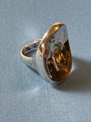 Designer Sterling Silver RLM Ring Robert Lee Morris Studios Size 5-3/4 19.5 Grams in VG Preowned Condition.