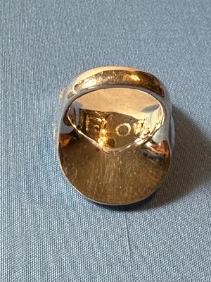 Designer Sterling Silver RLM Ring Robert Lee Morris Studios Size 5-3/4 19.5 Grams in VG Preowned Condition.