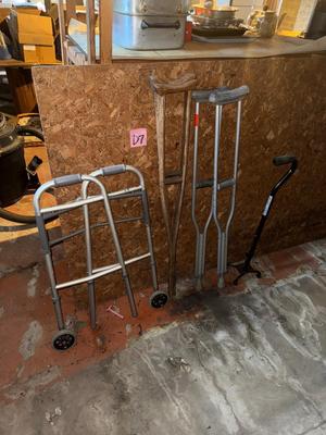 D7-Walker, crutches and cane