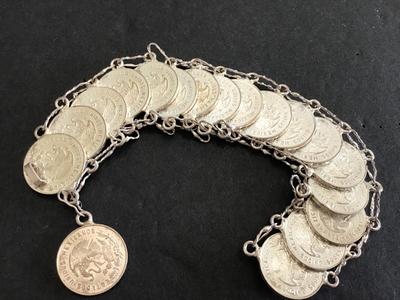 Vintage Money Coin Bracelet