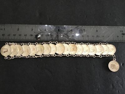Vintage Money Coin Bracelet