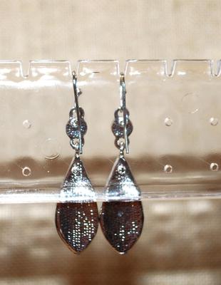 Very Colorful Long Pear-Shaped & Blue Globe Earrings Set (1½" x ¾")