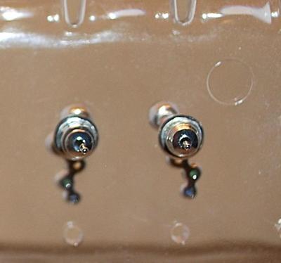 5 Encircled Colored Stones Earrings Set (½") with a Stud Style Clasp