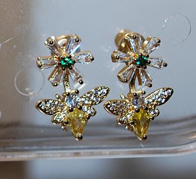 "Star & Butterfly" Earrings Set (¾") with Stud Style Clasp