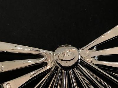 Marked Art Deco Rhinestone Brooch