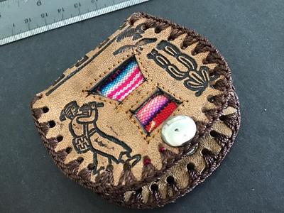 Coin Pouch Leather Marked