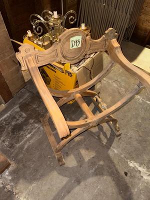 D93-chair frame and chandelier