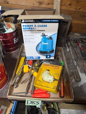 D83-miscellaneous flat with pump