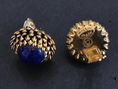 Gorgeous Vintage Spain Stone Earrings