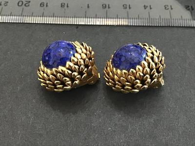Gorgeous Vintage Spain Stone Earrings