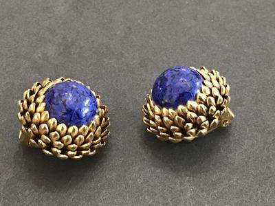 Gorgeous Vintage Spain Stone Earrings