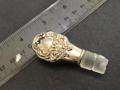 Vintage Crystal Glass Plated Stopper