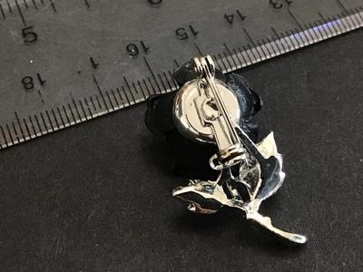 Black Rose Brooch