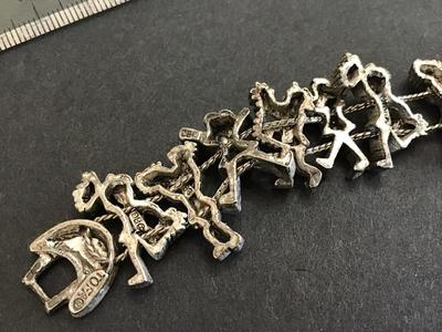 Toga. Vintage 1950 Charm Slid Bracelet. Marked