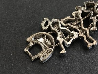 Toga. Vintage 1950 Charm Slid Bracelet. Marked