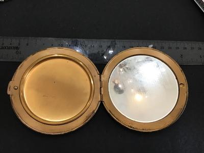 Antique over sized Powder and mirror