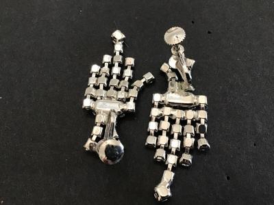 Rhinestone Screwback Earrings