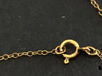 Gold Filled Vintage Necklace with Beautiful Pendant