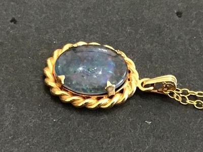 Gold Filled Vintage Necklace with Beautiful Pendant