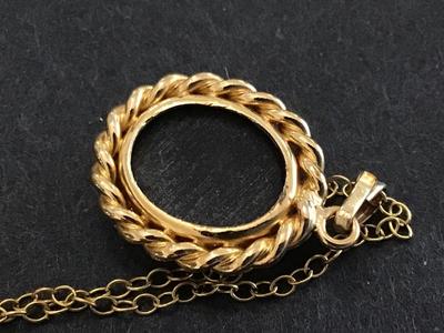 Gold Filled Vintage Necklace with Beautiful Pendant