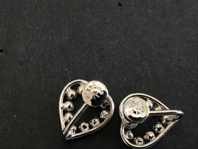 Sterling Silver Hear Earrings