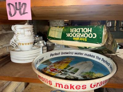 D42-grain belt beer tray plus kitchen items