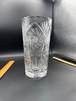Vintage MCM Crystal Bowl & Vase