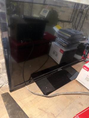 D32-small TV, radio, CDs, and CD case