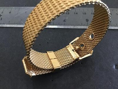 Avon Vintage Gold Mesh Bracelet