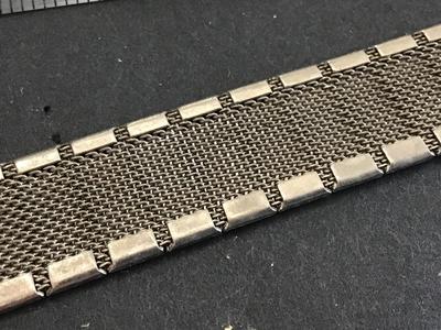 1950 Mesh Back Floral Panel Bracelet