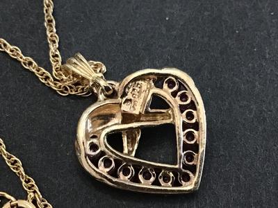 925 Pendant and Chain Semi Precious Necklace Vintage