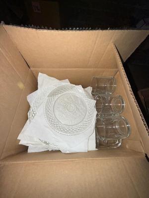 D19-large serving glassware lot