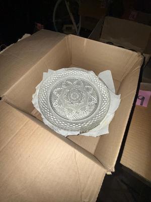 D19-large serving glassware lot