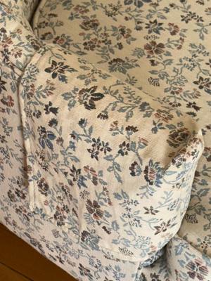 S43-Beautiful floral arm chair
