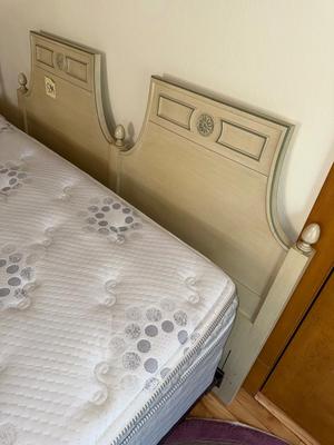 S34-headboard, frame, mattress, and boxspring