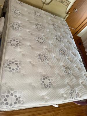 S34-headboard, frame, mattress, and boxspring