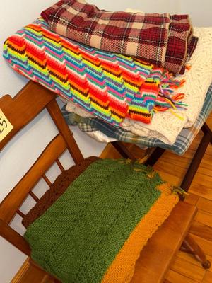 S25-chair, luggage rack, and blankets