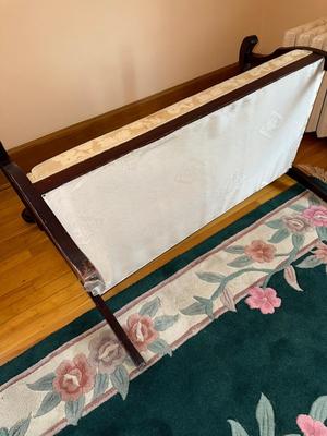 S19-beautifully upholstered, ornate bench