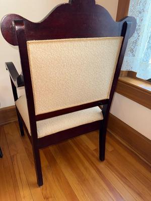 S17-gorgeous ornate chair with floral pattern