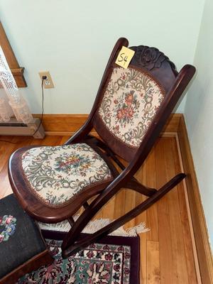 S4-rocker and footstool