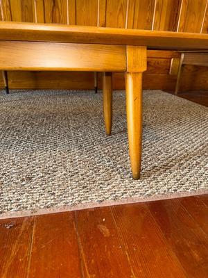 Sale Photo Thumbnail #19: T12-MCM Coffee table

75 inches long
17 inches wide
13 and three-quarter inches tall
