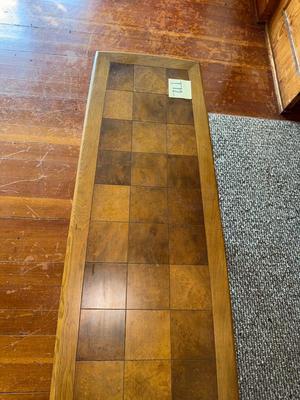 Sale Photo Thumbnail #21: T12-MCM Coffee table

75 inches long
17 inches wide
13 and three-quarter inches tall