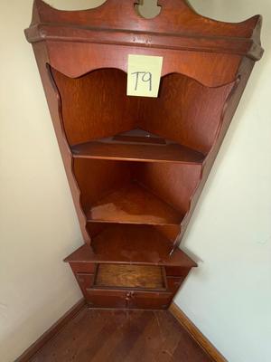Sale Photo Thumbnail #36: T9-corner cabinet

74 1/2 inches tall
Front face, 29 inches
Depth 15 1/2 inches