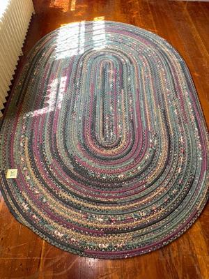 Sale Photo Thumbnail #40: T8-oval Braided rug

110 1/2 inches long
74 inches wide