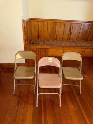 Sale Photo Thumbnail #46: T6-Metal folding chairs