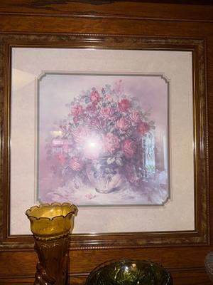 Sale Photo Thumbnail #246: P88-glassware and Frame art