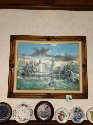 Sale Photo Thumbnail #287: P76-framed print and decorative plates

44 1/2 inches wide
35 1/2 inches tall